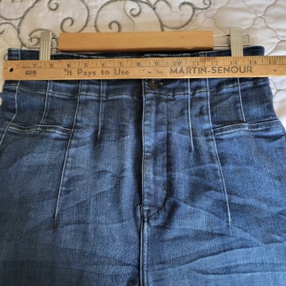 We The Free Jayde Flare Jeans Dark Blue Size 31 - Picture 6 of 10